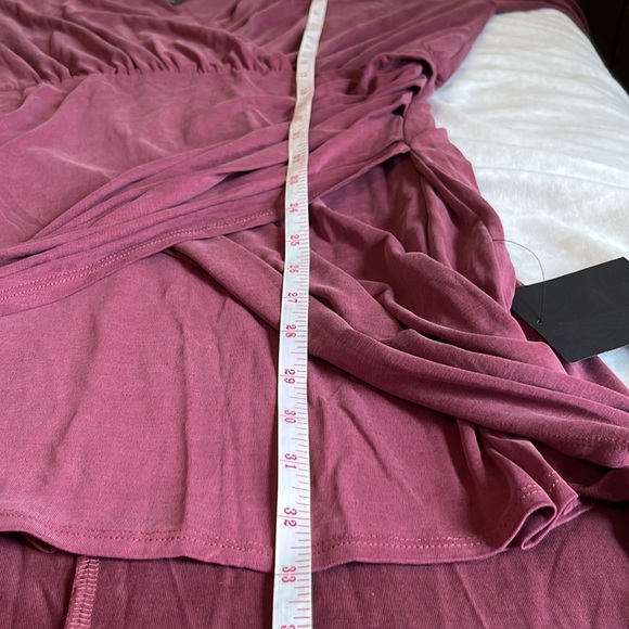 Lulus Endless Poise Mauve Long Sleeve Surplice Tulip Maxi Dress - Picture 15 of 16